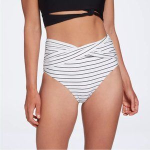 CALIA Women's High Rise Twist Front Bikini Bottom 1X NWT